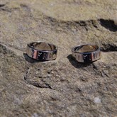 (GR14) Gold personalised Runic Ring