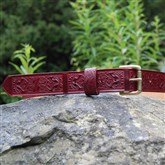 (HDCB28) Celtic Birds Leather Belt