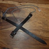 (SS3) Leather & Chain Sporran Straps