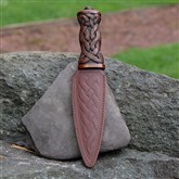 (SD3) Brown Celtic Sgian Dubh