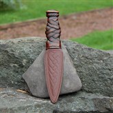 (SD5) Wider Celtic Brown Sgian Dubh