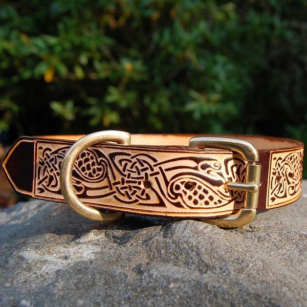 Acionna  Celtic Viking dog collar