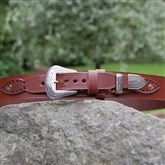 (HSB4) Western Hand-stitched Leather Belt