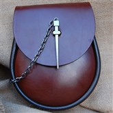 (DW12d) Brown Italian Leather Sporran