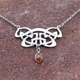 (SCP001) Celtic Amber Necklace