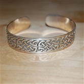 (SB3) Silver Celtic Bangle