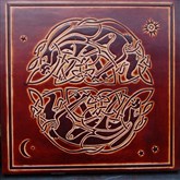 (CLP2) Celtic Hares Leather Wall Plaque