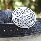 (PB003) Celtic Knot Pewter Buckled Belt