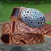 (PB16) Celtic Pewter Buckled Belt