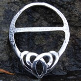 (SCB8) Pewter Celtic Scarf Ring