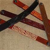 (LW3) 2cm Celtic Leather Wristlet