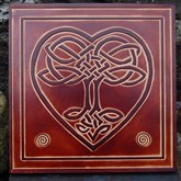 (CLP1) Celtic Tree of Life Leather Wall Plaque