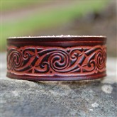 (LW7) 2.5cm Celtic Leather Wristlet