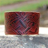 (LW8) 4cm Celtic Leather Wristlet