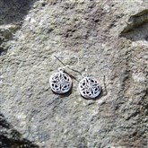 (SCE32) Circle earings Celtic knot
