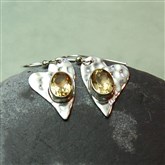 (RETE1) Silver & Citrine Earrings