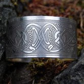 (SB4) Wide Celtic Dragon & Bird Bangle