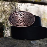 (PB19b) Copper-plated Celtic Serpents Belt