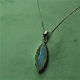 (MP6) Rectangle Moonstone Pendant