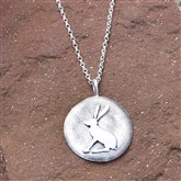 (OX3) Silver Original Hare Pendant