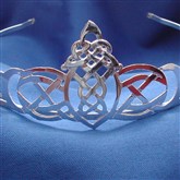 (CT9) Silver Celtic Tiara