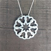 (ICP2) Silver continuous heart Pendant