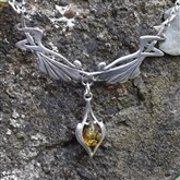 (ART14) Silver Elvish Pendant