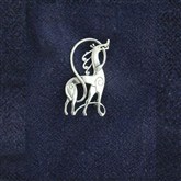 (SCB16) Silver Epona Brooch