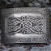 (KB14) Celtic '4 Dragons' Kilt Buckle