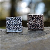 (CUF15) Celtic Square Cufflinks