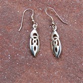 (GOE9) Medium Gold Celtic Earrings