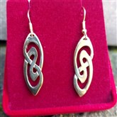 (GOE12) Gold Celtic Earrings