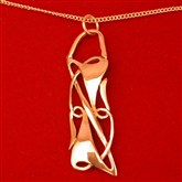 (GP3) Gold Elvish Pendant