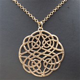 (GP2) Gold Celtic Filigree Pendant