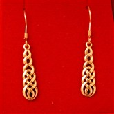 (GOE2) Gold fine-line Celtic Earrings