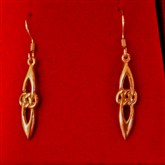 (GOE1) Gold Delicate Celtic Earrings