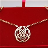 (GN3) Large Gold Celtic Necklace