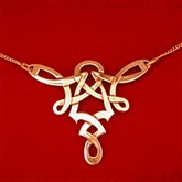 (GN2) Large Gold Celtic Necklace