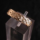 (GR7) Gold Fine Celtic Knotwork Ring