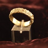 (GR15) Gold Reticulated Ring