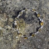 (ABG2) Green Amber Bracelet