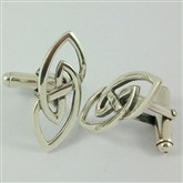 (CU04) Silver Celtic Cufflinks