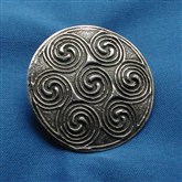 (SBR2) Silver Spiral  Brooch