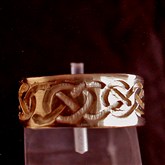 (GR9) Gold Celtic Incised Ring