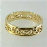 (GR24) Gold Filigree Iona Ring