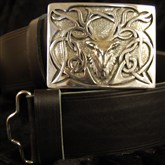 (CKB1) Stag Kilt Buckle & Kilt Belt