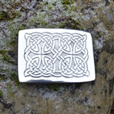 (KB12) Pewter Celtic Kilt Buckle