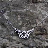 (SCP16b) Large Silver Celtic Pendant