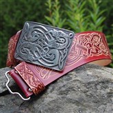 (CKB13) Zoomorphic Kilt Buckle and Belt