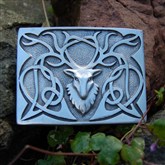 (KB01) Matt Pewter Stag Kilt Buckle